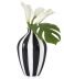 Abstract Black Band 11.5 Inch Tall Ceramic Gourd Vase