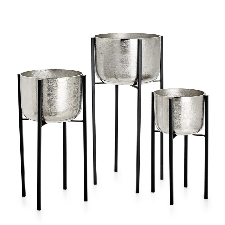 Basin Aluminum 3 Piece Standing Planter Set - Image 2