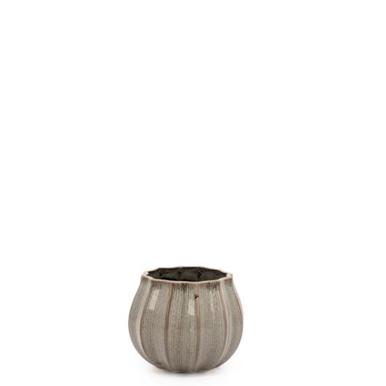 Crocus Ceramic 5.5"  Diameter Reactive Glaze Drop Pot Planter
