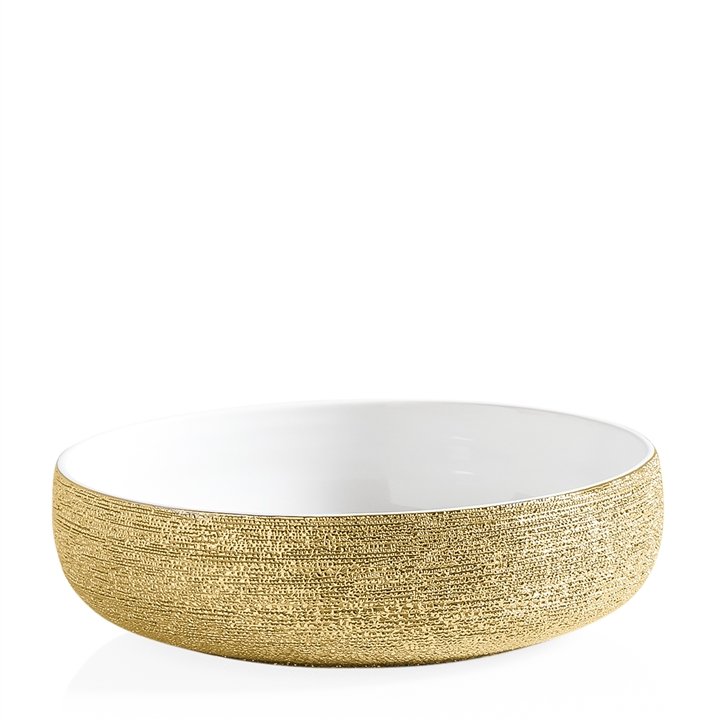 Brava Gold Spun Textured 10 Inch Diameter Bowl