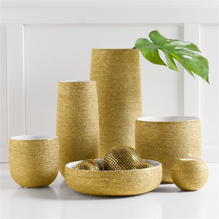 Brava Gold Spun Textured 10 Inch Diameter Bowl - Image 2