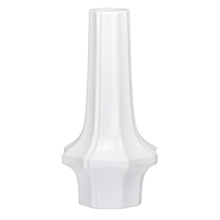 Sonnet 14.5h" Ceramic Vase - White