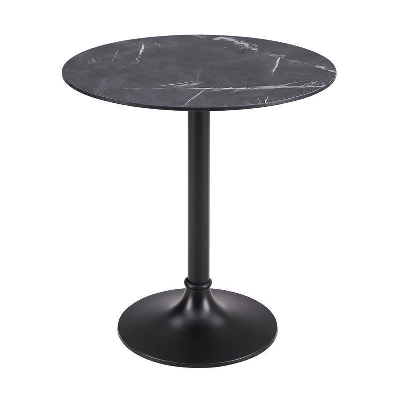 Jannie Bistro Table in Black with Black Column and Base - Image 3