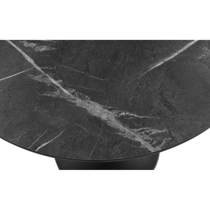 Jannie Bistro Table in Black with Black Column and Base - Image 5
