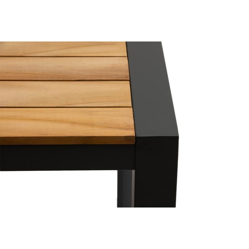 Skog Dining Table in Natural Teak with Anthracite Legs - Image 4