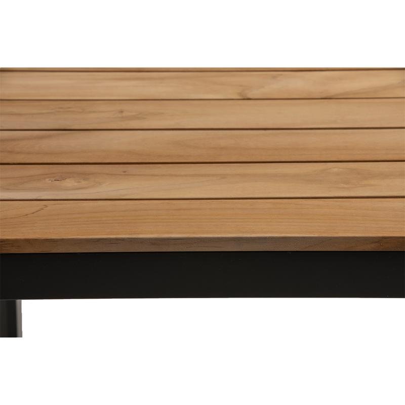 Skog Dining Table in Natural Teak with Anthracite Legs - Image 5