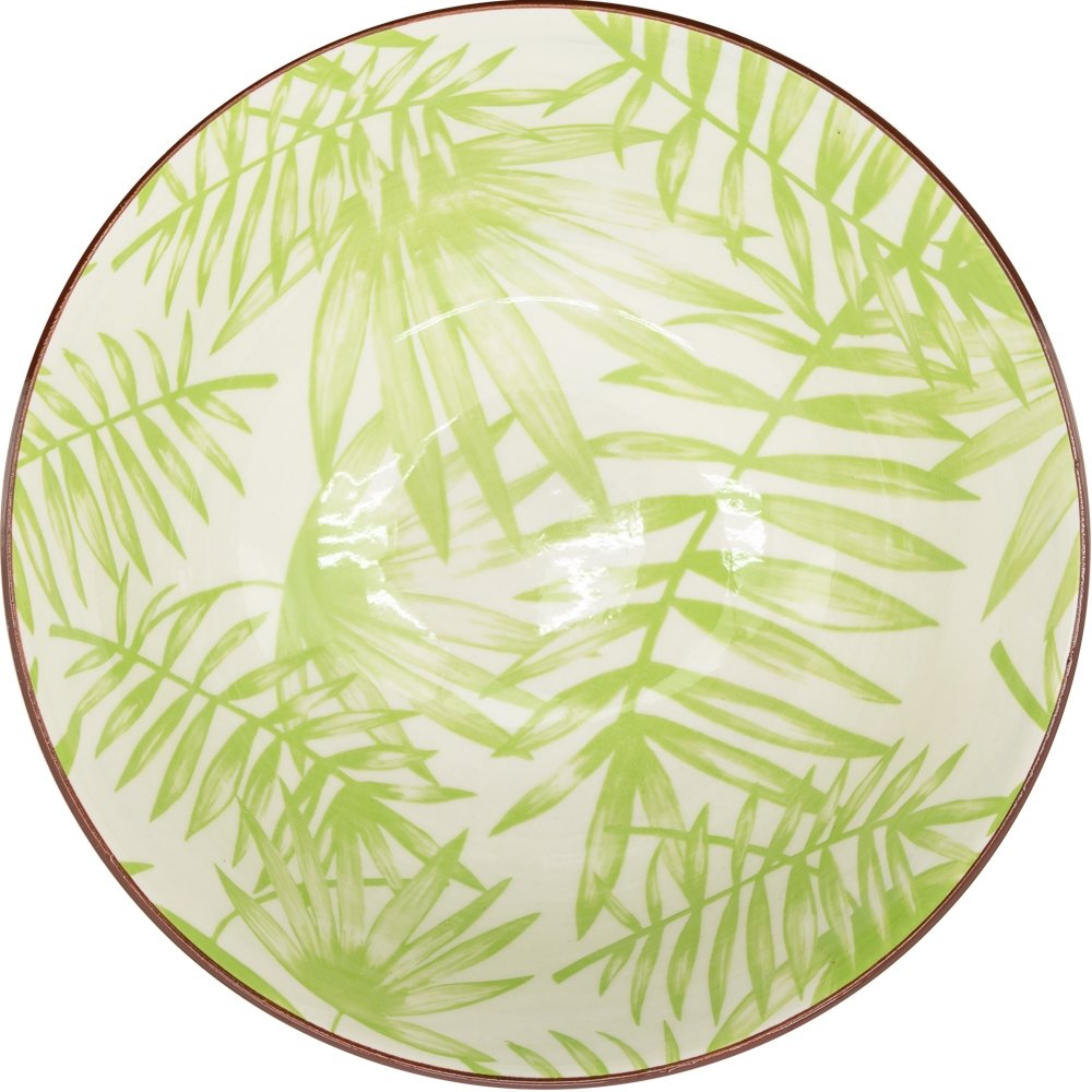 Kiri Porcelain 8 oz 4.5" Diameter Bowl - Palm Leaf - Image 3