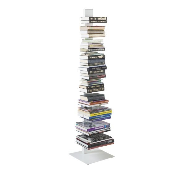 Sapiens Bookcase/Shelf/Shelving Tower in White - Image 6