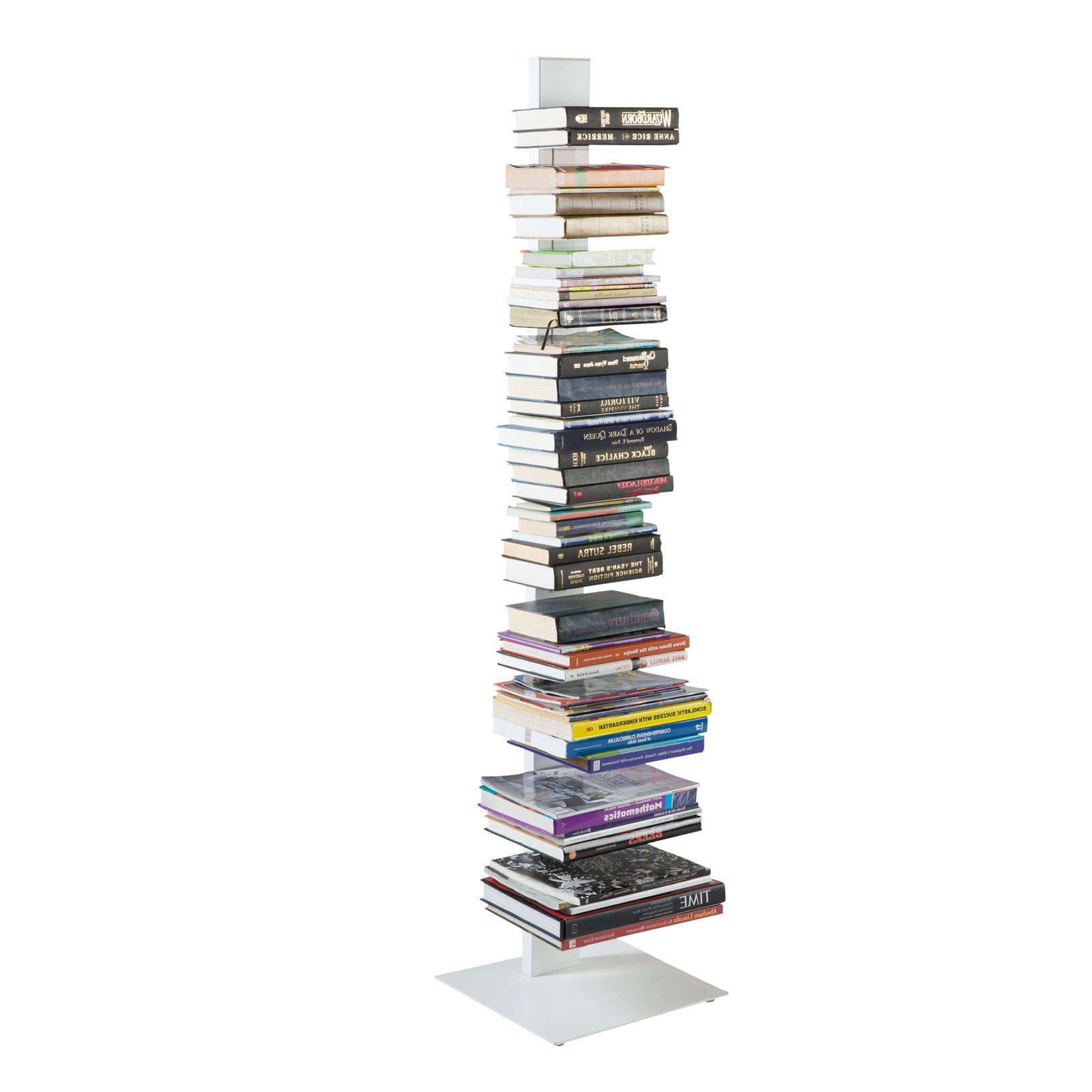 Sapiens Bookcase/Shelf/Shelving Tower in White - Image 6