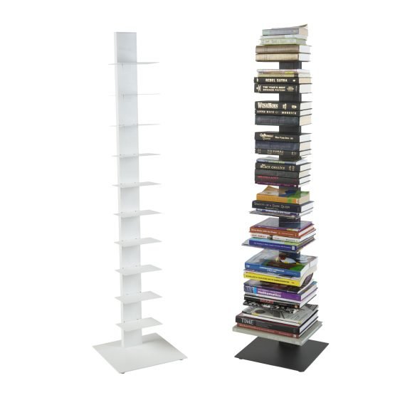 Sapiens Bookcase/Shelf/Shelving Tower in White - Image 8