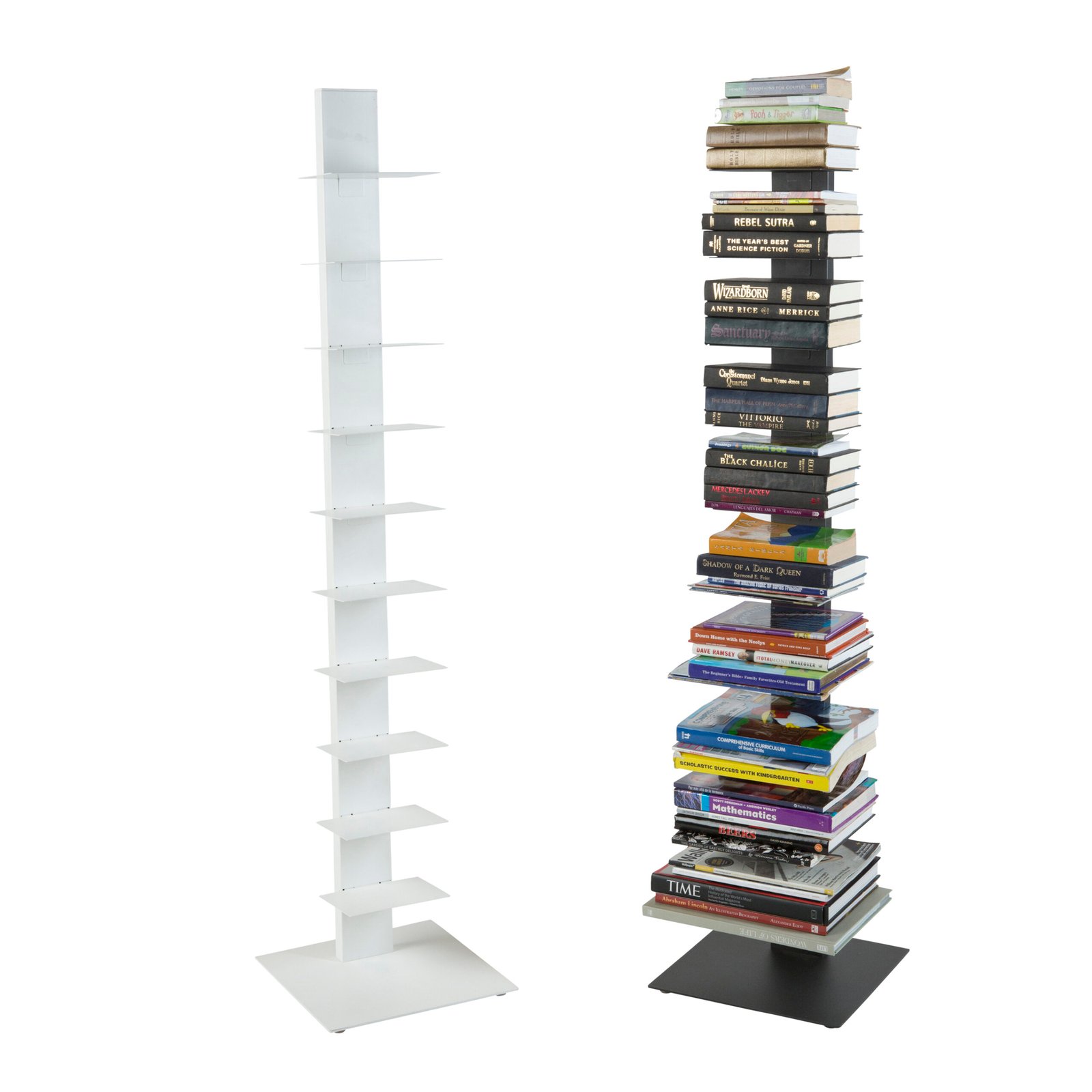 Sapiens Bookcase/Shelf/Shelving Tower in White - Image 8