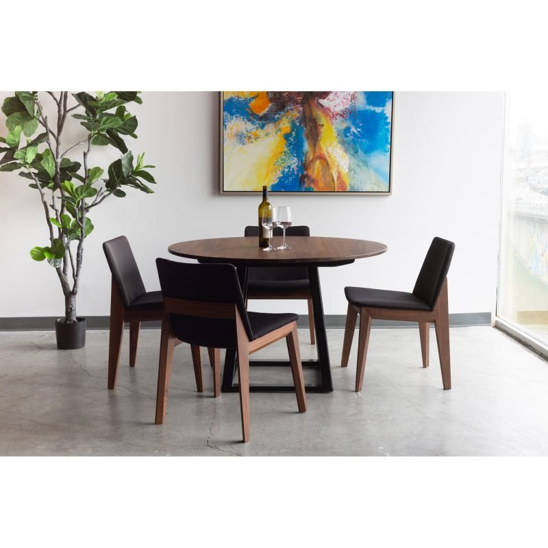 DECO DINING CHAIR- SET OF TWO BLACK - Image 5