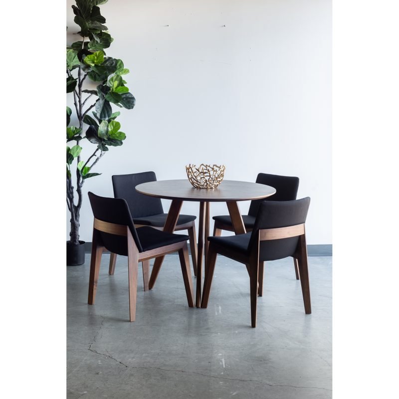 DECO DINING CHAIR- SET OF TWO BLACK - Image 6
