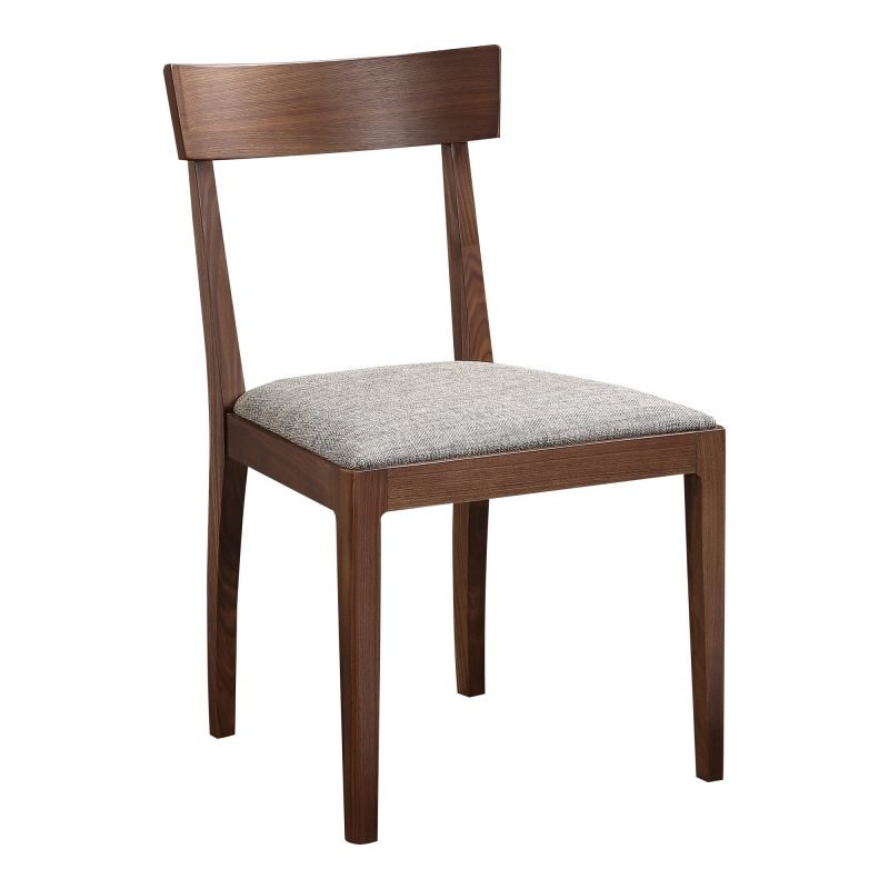 LEONE DINING CHAIR WALNUT BROWN - SET OF TWO NATURAL - Image 2