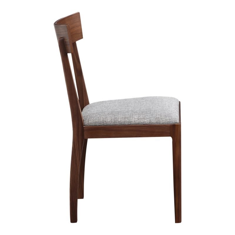 LEONE DINING CHAIR WALNUT BROWN - SET OF TWO NATURAL - Image 3