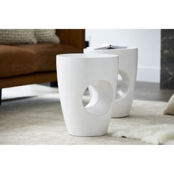 AYLARD OUTDOOR STOOL CREAM WHITE - Image 7