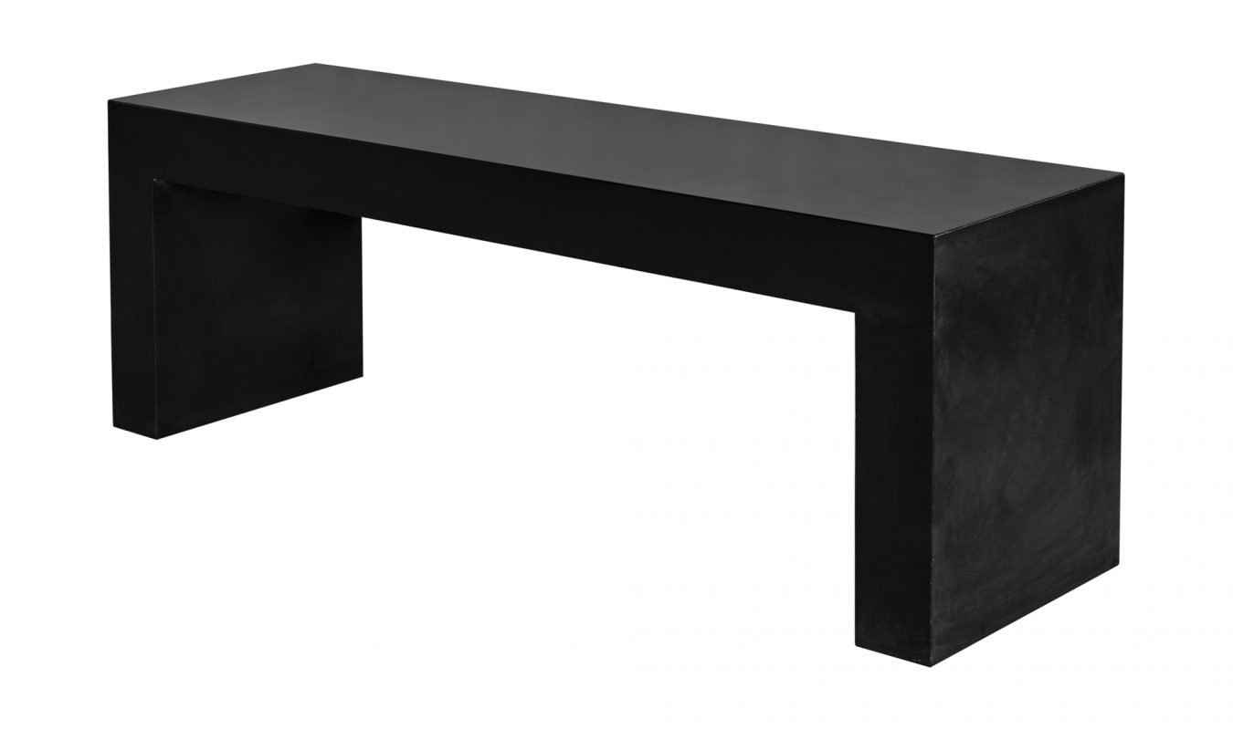 LAZARUS OUTDOOR BENCH BLACK - Image 2
