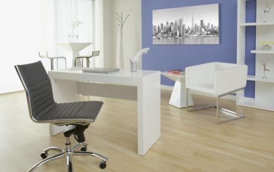 Tad Bar Table in High Gloss White - Image 7