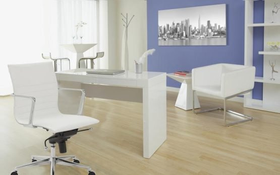 Tad Bar Table in High Gloss White - Image 8