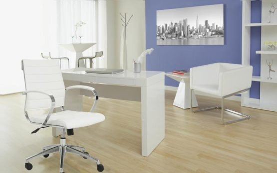 Tad Bar Table in High Gloss White - Image 9