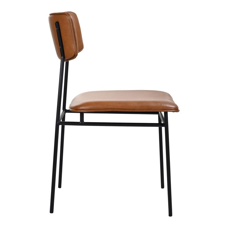 SAILOR DINING CHAIR - SET OF TWO BROWN - Image 2