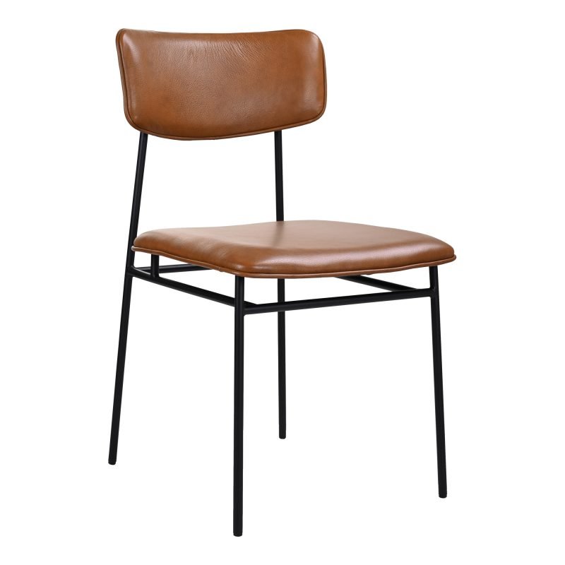 SAILOR DINING CHAIR - SET OF TWO BROWN - Image 3