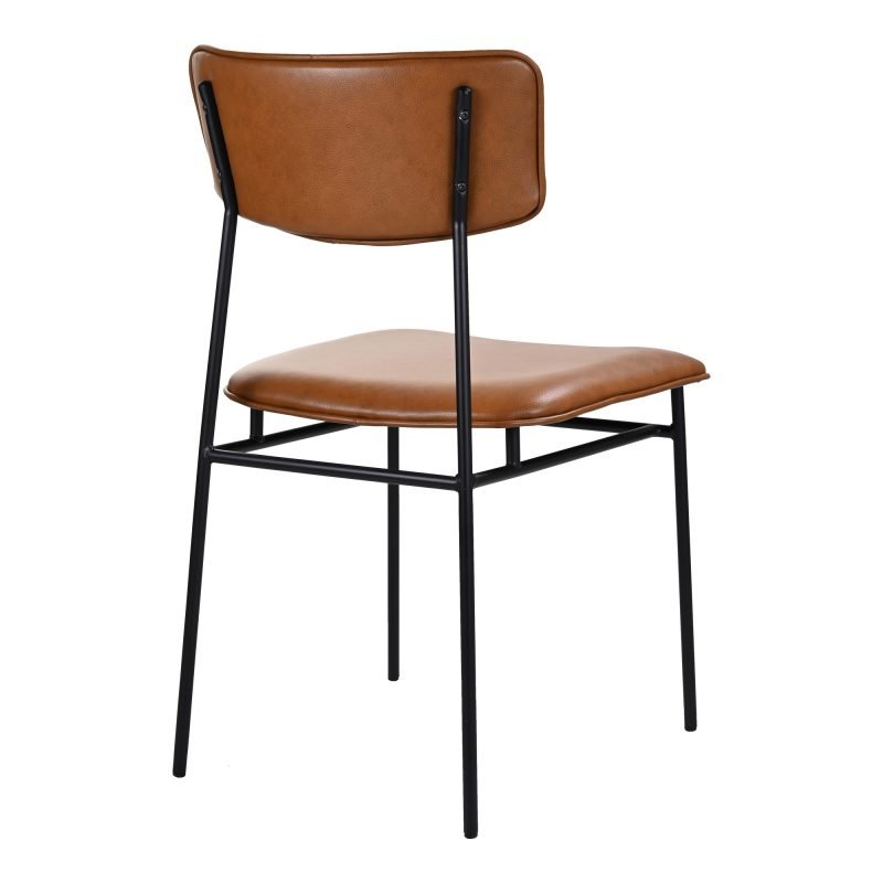 SAILOR DINING CHAIR - SET OF TWO BROWN - Image 4