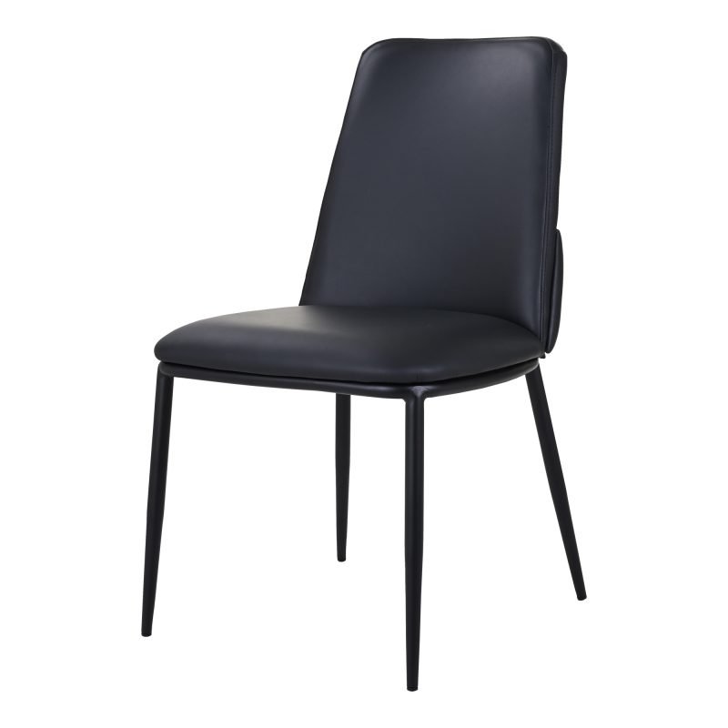 DOUGLAS DINING CHAIR - SET OF TWO BLACK
