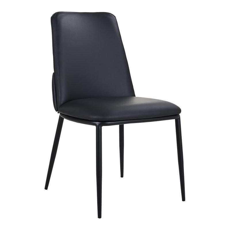 DOUGLAS DINING CHAIR - SET OF TWO BLACK - Image 3