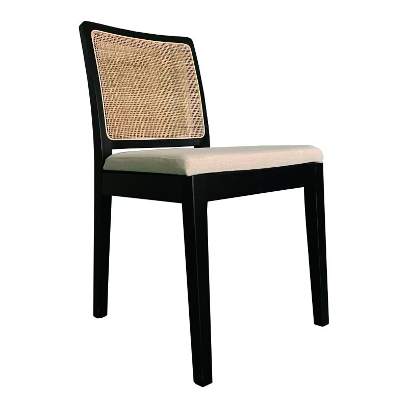ORVILLE DINING CHAIR - SET OF TWO BLACK - Image 2