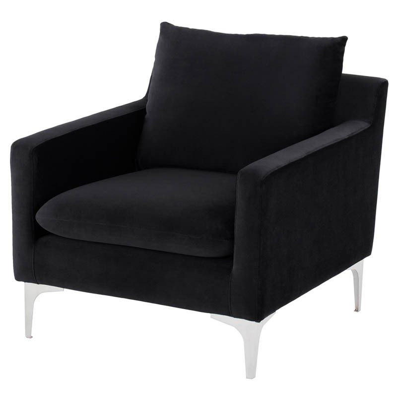 ANDERS OCCASIONAL CHAIR BLACK - Metro Element