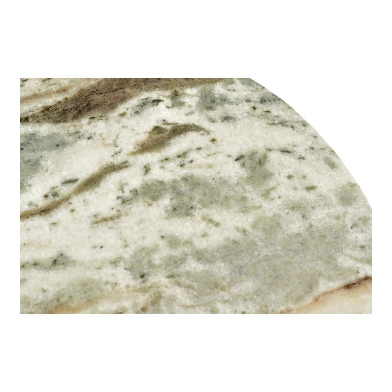 BRINLEY MARBLE ACCENT TABLE LIGHT BROWN - Image 3