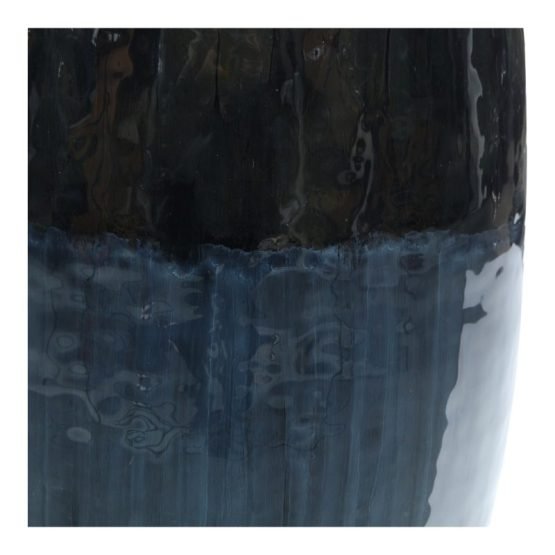 BLUE MOUNTAIN VASE SHORT DARK BLUE - Image 3