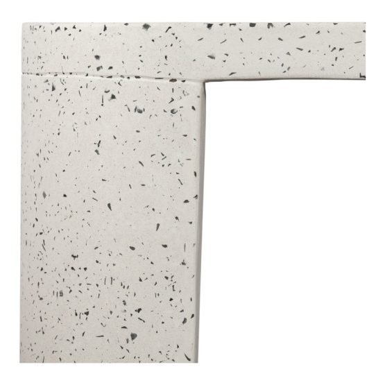 LYON OUTDOOR BENCH WHITE TERRAZZO LIGHT GREY - Image 4