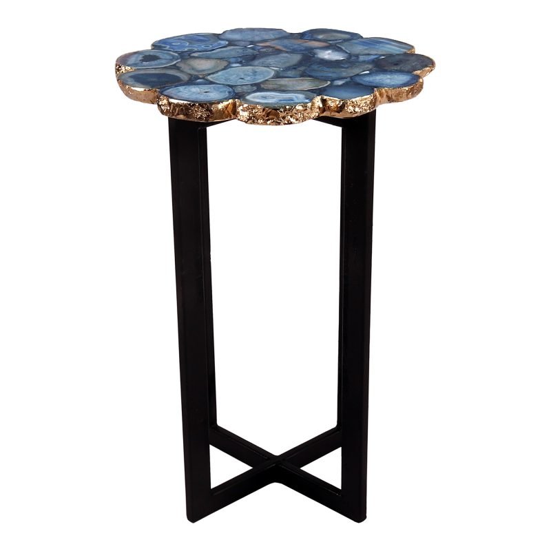 AZUL AGATE ACCENT TABLE BLUE - Image 2