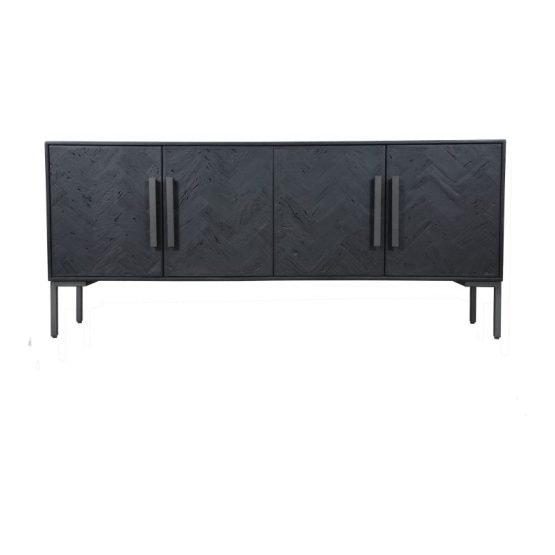 FISHBONE SIDEBOARD BLACK GREY