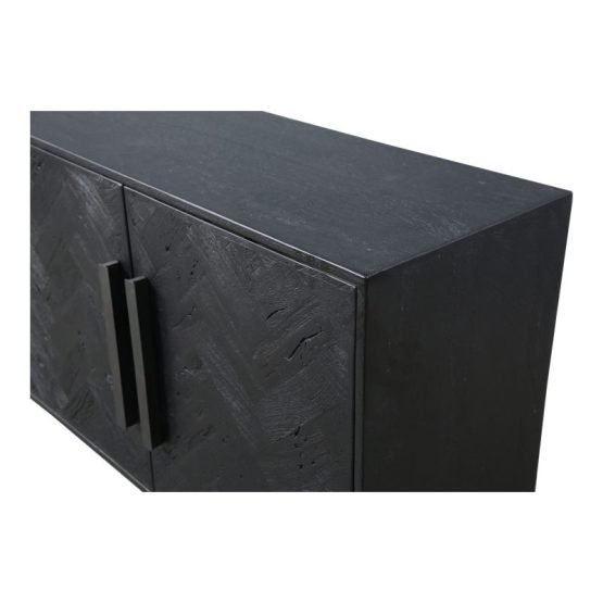 FISHBONE SIDEBOARD BLACK GREY - Image 4