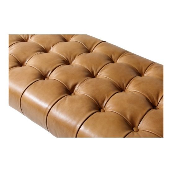 WYATT LEATHER BENCH TAN - Image 4