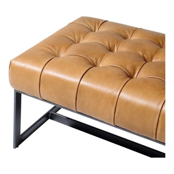 WYATT LEATHER BENCH TAN - Image 5