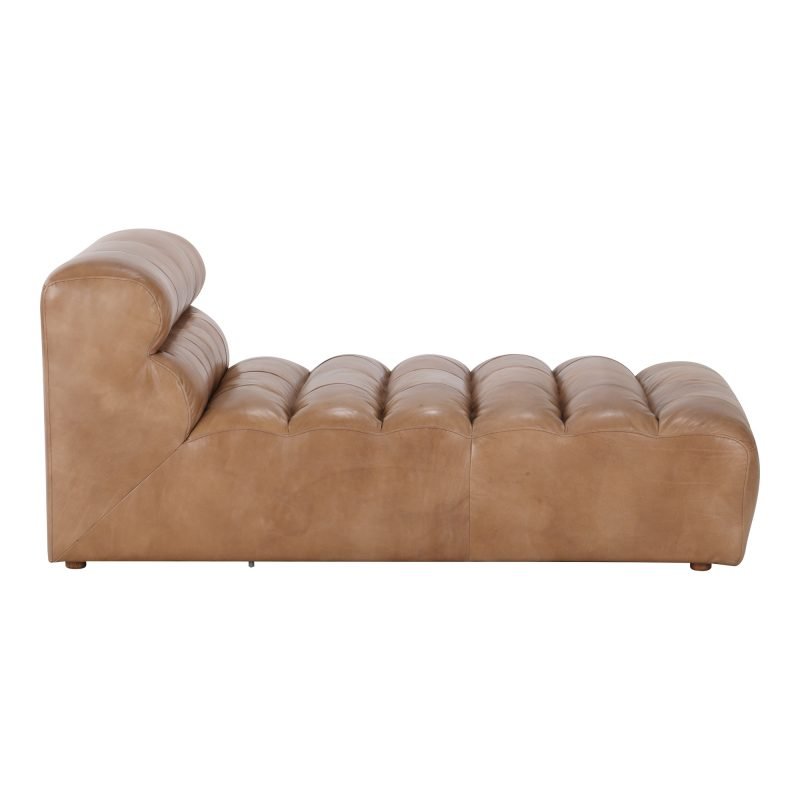 RAMSAY LEATHER CHAISE TAN - Image 3