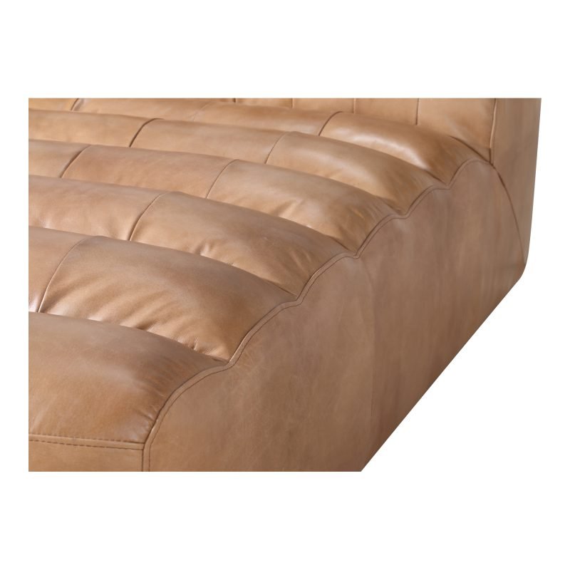 RAMSAY LEATHER CHAISE TAN - Image 5