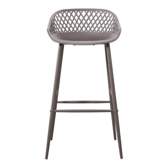 PIAZZA OUTDOOR BARSTOOL - SET OF TWO GREY