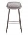 PIAZZA OUTDOOR BARSTOOL - SET OF TWO GREY