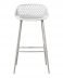 PIAZZA OUTDOOR BARSTOOL - SET OF TWO WHITE