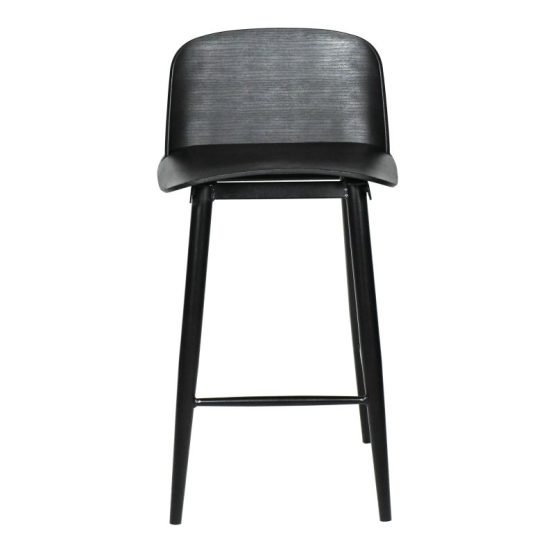 LOOEY COUNTER STOOL - SET OF TWO BLACK