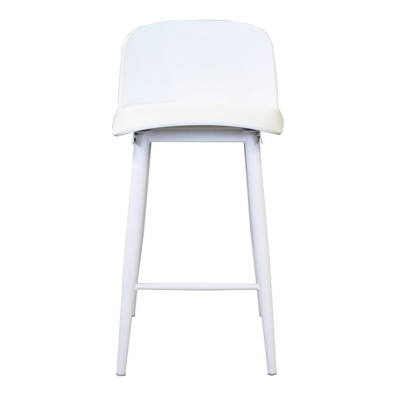 LOOEY COUNTER STOOL - SET OF TWO WHITE