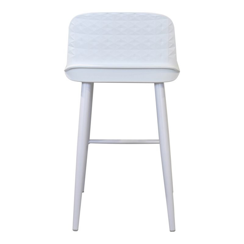 LOOEY COUNTER STOOL - SET OF TWO WHITE - Image 4
