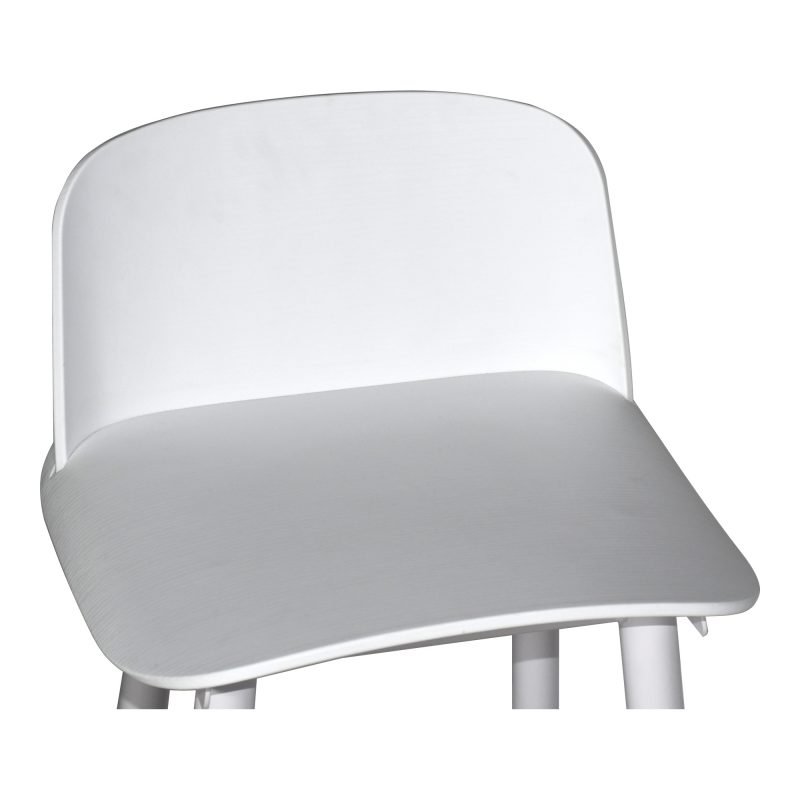 LOOEY COUNTER STOOL - SET OF TWO WHITE - Image 5