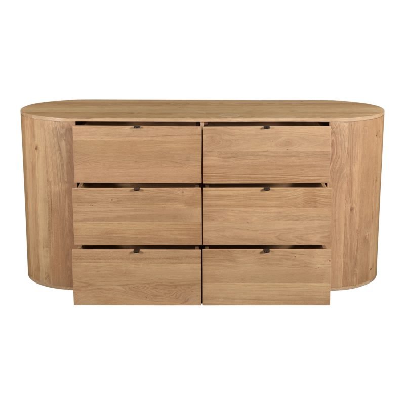 THEO 6 DRAWER DRESSER NATURAL - Image 4
