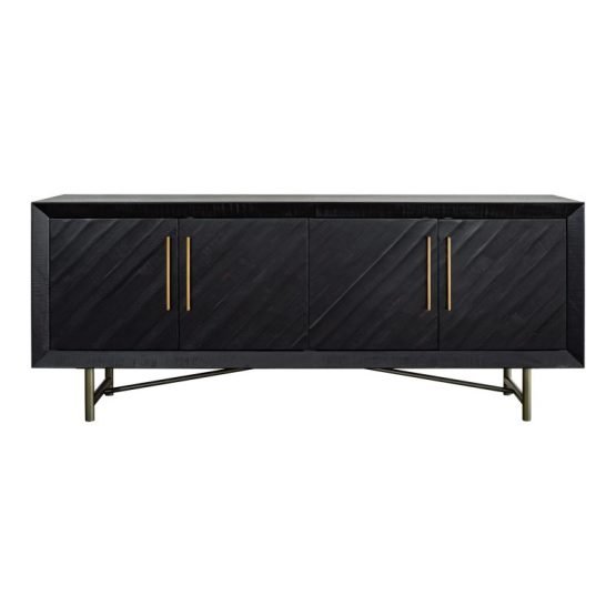 SICILY 4 DOOR SIDEBOARD BLACK